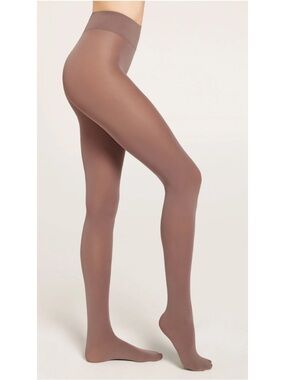 Calzedonia 50 Denier Opaque Matte Tights Turtledove Brown L Brand New Made Italy